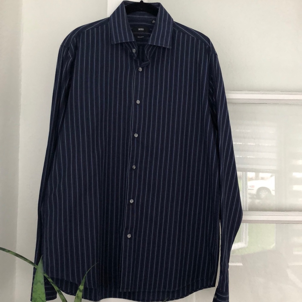 Hugo Boss ‘Gerald’ button down dress shirt men’s 16 36/37